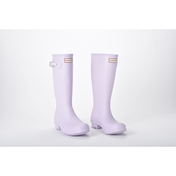 Hunter Rubber Slip On Lavender Rain Boots Girls Size 6 - Picture 2 of 6